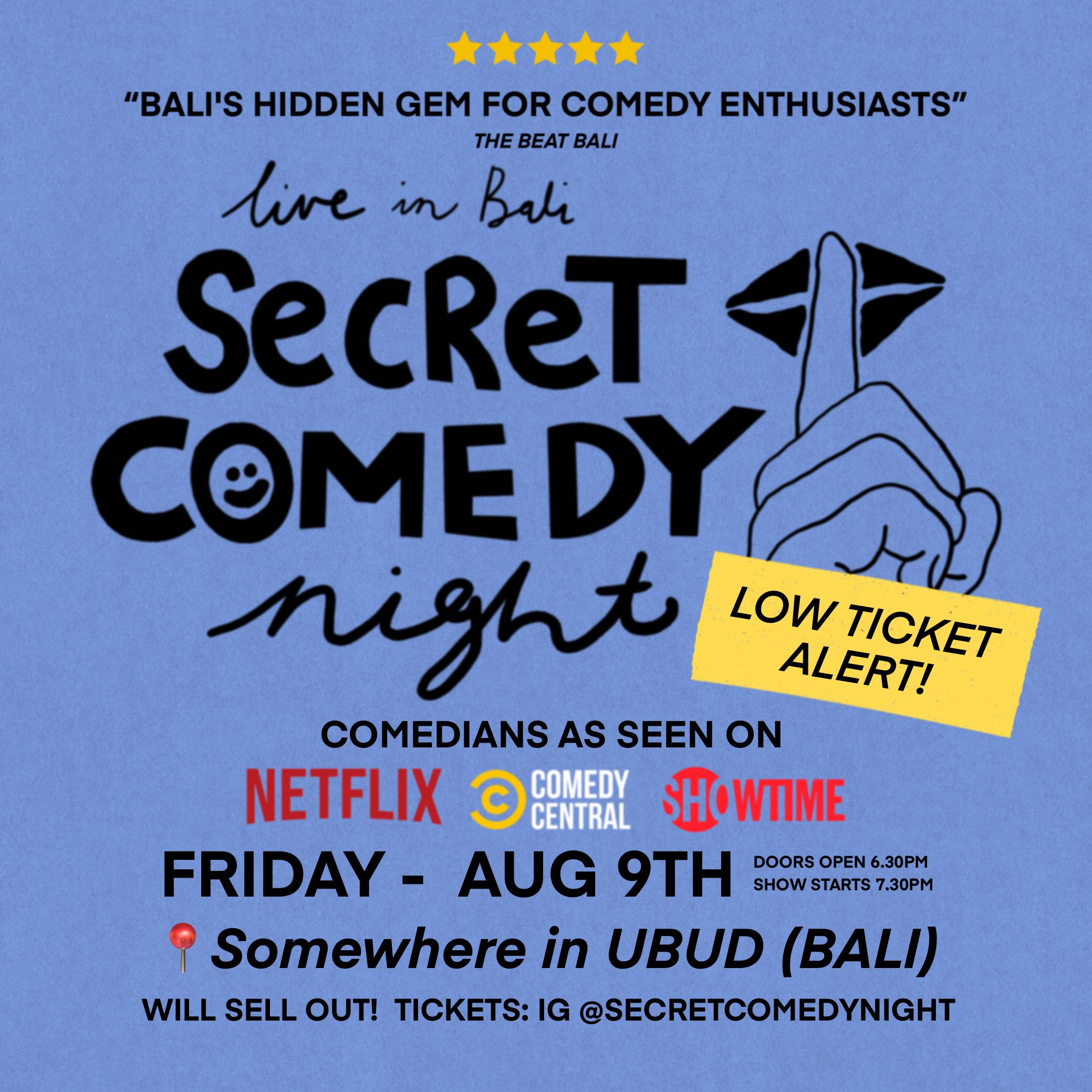 Secret Comedy Night – Southeast Asia’s best stand-up comedy show